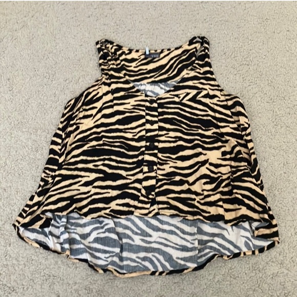 Flowy Tiger Babydoll Tank top - Picture 1 of 4